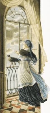 hermosa niña de pelo turquesa innocenti 3