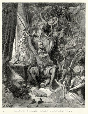 Gustave_Doré_-_Miguel_de_Cervantes_-_Don_Quixote_-_Part_1_-_Chapter_1_-_Plate_1_-A_world_of_disorderly_notions,_picked_out_of_his_books,_crowded_into_his_imagination-