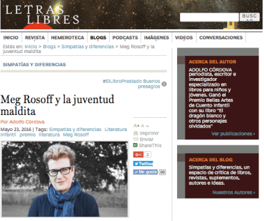 Meg Rosoff Letras libres