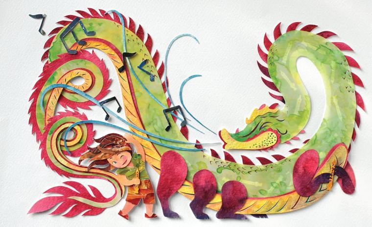 Mi amigo el dragón interiores