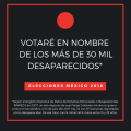 Votaré en nombre de los&nbsp;desaparecidos