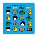 niña gato agua&nbsp;pato