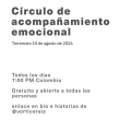 Circulo de acompañamiento&nbsp;emocional